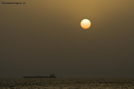 Tramonto a Fiumicino