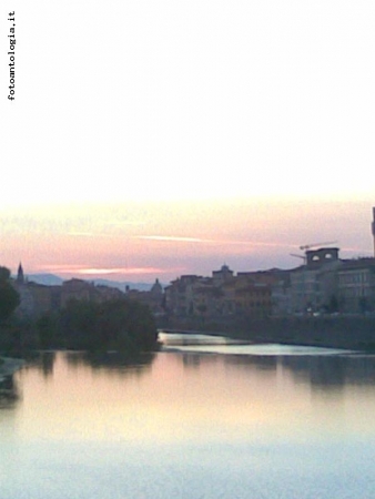 tramonto sull'Arno