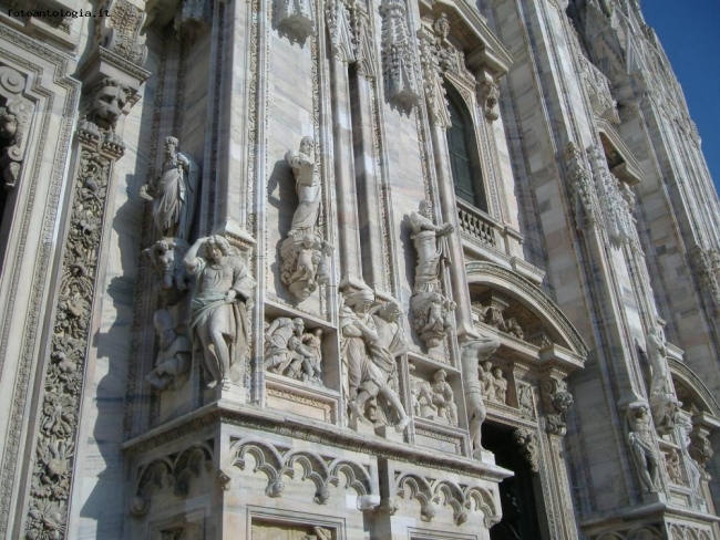 Milano - Duomo, particolare della facciata