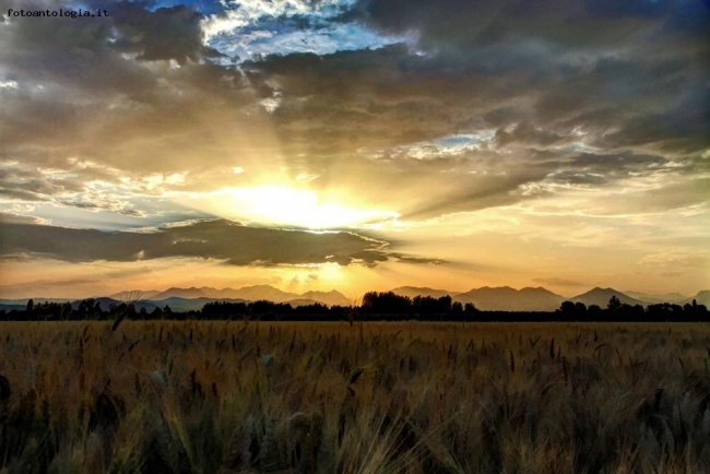 Tramonto in Val padana