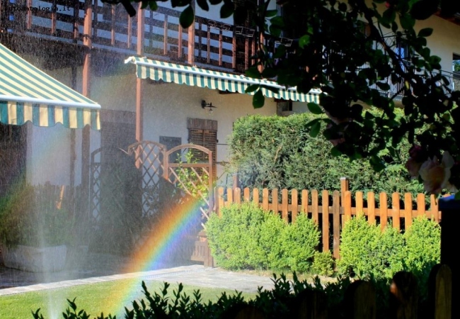 L'arcobaleno in giardino