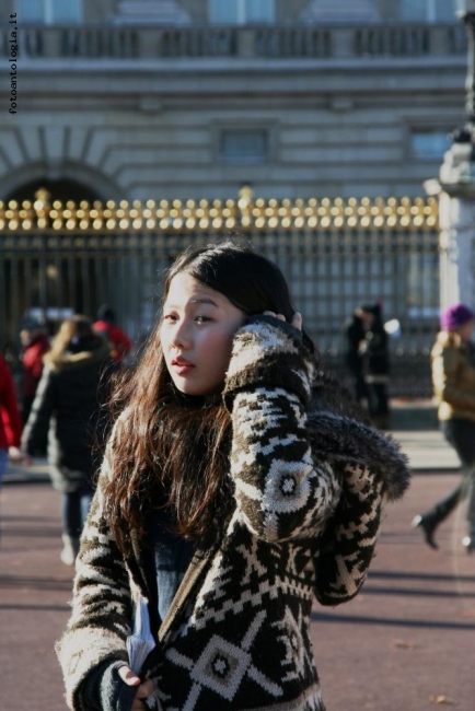 giovane bellezza cinese a Londra