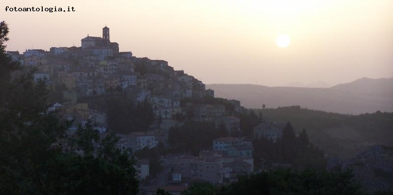 Abriola al tramonto