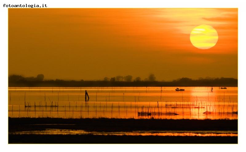 Tramonto in laguna