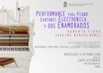 Performance para Piano, Cartones, Electronica y Dos Enamorados