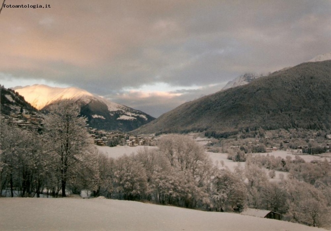 nevicata in alta valle