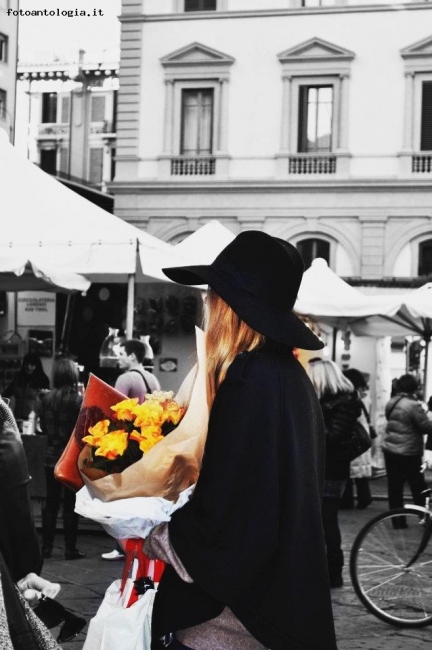 ragazza a Firenze.