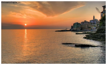 tramonto a Bogliasco