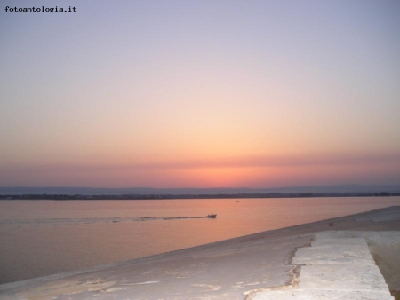 Tramonto sul porto grande in Ortigia-Siracusa