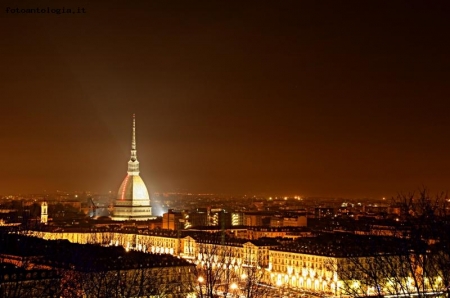 Panorama notturno Torino