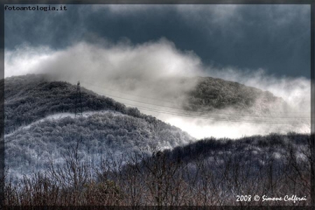 Liguria winter landscape