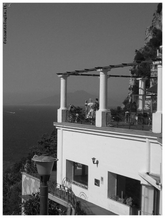 La foto sulla terrazza